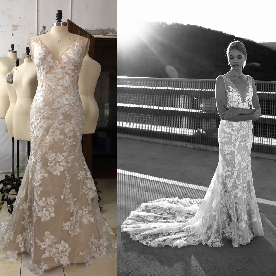Replica of couture wedding dress inspired by Stevie - Made with Love