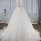 Style YBW122118a Cap sleeve beaded plus size wedding gown from Darius Cordell