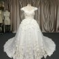 ALS-466 - Cap sleeve plus size bridal gowns with flowers from Darius Cordell