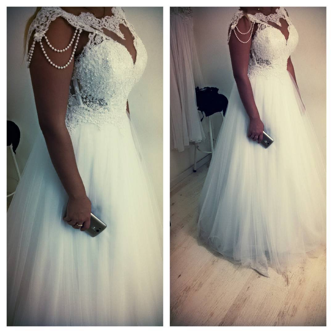 Style #3f29 - plus size wedding dresses with pearls