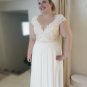 Style #6b7a - plus size bridal dresses with cap sleeves