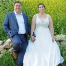 #7f8a - sleeveless plus size wedding dresses -