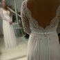 #9d65 - backless plus size wedding dresses -