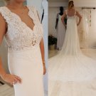 #062b - plus size empire waist wedding dresses -