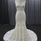 Style VNDM018 v-neck bridal dresses with emrboidery and lace from Darius Cordell