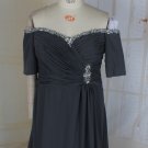 55454 - Darius Cordell - Short Sleeve Plus Size Evening Gown
