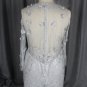 C2021KBables Platinum grey plus size long sleeve wedding gown