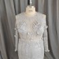 C2021KBables Platinum grey plus size long sleeve wedding gown