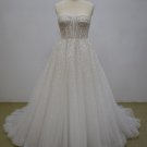 MA21044 - strapless aline empire waist beaded wedding gown