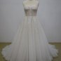 MA21044 - strapless aline empire waist beaded wedding gown