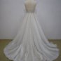 MA21044 - strapless aline empire waist beaded wedding gown