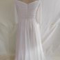 C2013-50 plus size empire waist 3/4 sleeve formal gown