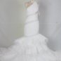 C2022 Vintea - Halter fit-n-flare wedding gown with feathers
