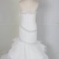 C2022 Vintea - Halter fit-n-flare wedding gown with feathers