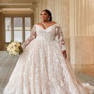Darius Cordell - Plus Size Long Sleeve Wedding Gown
