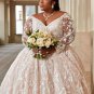Darius Cordell - Plus Size Long Sleeve Wedding Gown