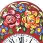 Hand-painted red mini wall clock OL-830R