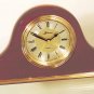 Mahogany and brass tambour tabletop clock OL-360