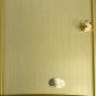 Solid brass and glass tabletop clock OL-1515-2