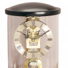 Satin black finish wood quartz battery German mantel clock OL-1746