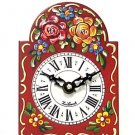 Hand-painted red mini wall clock OL-830R