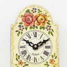 Hand-painted cream mini wall clock OL-830W