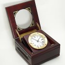 Mahogany & Brass Captain's Clock Loricron 4032