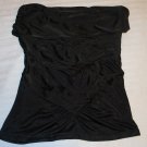 GUCCI black ruched strapless shirt top XS/S authentic
