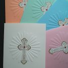 Handmade Greeting Card - Starburst Cross