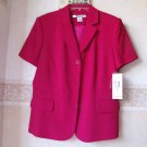 NYGARD COLLECTION BURGUNDY WOMENS JACKET SIZE 8