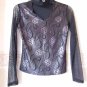 EVENING BLACK BLOUS SIZE S