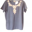 ALEX KIM BLACK BEADED SUIT SIZE S.
