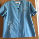ALFRED  DUNNER BLUE WOMENS JACKET SIZE  8P.