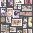 Japanese Ukiyoe Postage Stamp Image sheet 1-5 - for scrapbooking and card making