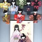 Fancy Child Origami Ningyo Kimono Paper Dolls-Premade! ready-to-use!