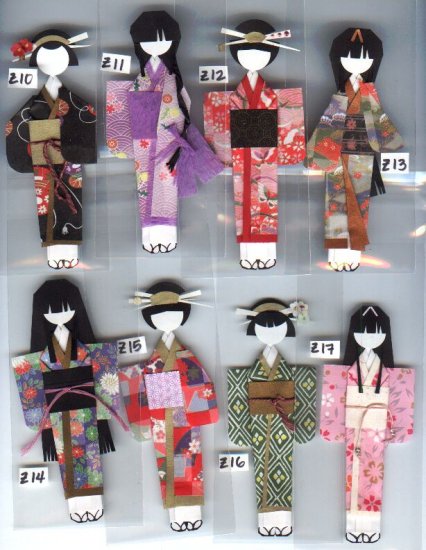 ORIGAMI JAPANESE DOLLS 