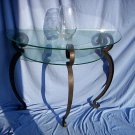 Glass Top Hall Table