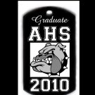 High School Graduation Custom Engraved Dog Tag Pendant