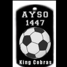 Custom Engraved Youth Soccer Pendant