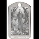 St Francis Engraved Pendant With Free Custom Message