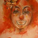 Oil Painting Clown Artist Signed Shaughnessy - Reduced