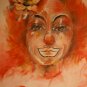 Oil Painting Clown Artist Signed Shaughnessy - Reduced