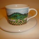 Block Spal Portugal Napa Valley Pattern Spring Cup & Saucer Set