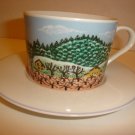 Block Spal Portugal Napa Valley Pattern Winter Cup & Saucer Set