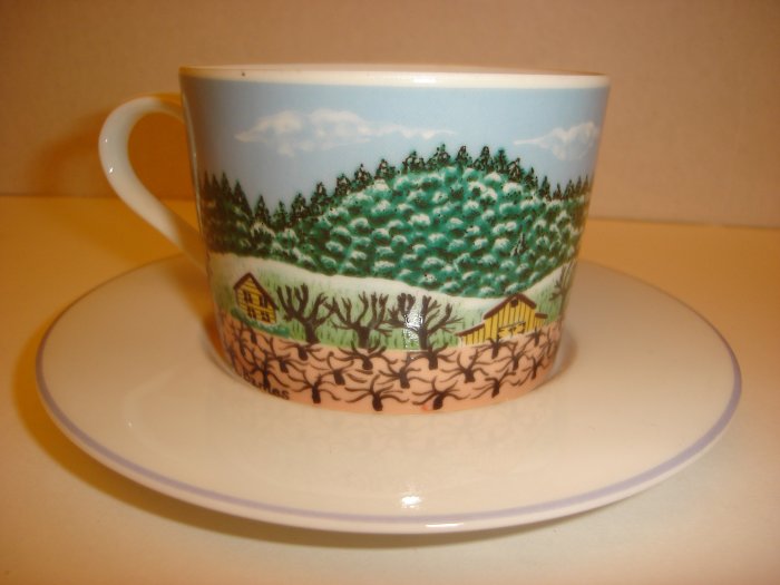 Block Spal Portugal Napa Valley Pattern Winter Cup & Saucer Set