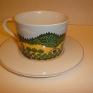Block Spal Portugal Napa Valley Pattern Summer Cup & Saucer Set