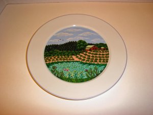 Block Spal Napa Valley Pattern Summer Dinner Plate River Farm