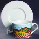 Block Spal Napa Valley Pattern Autumn Cup & Saucer Set