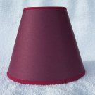 DK CRANBERRY/ RED TRIM Paper Mini Chandelier Lamp Shade DK CRANBERRY/ RED TRIM Paper Mini Chandelier Lamp Shade
