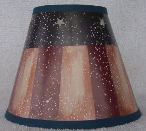 Rustic Americana Paper Mini Chandelier Lamp Shade